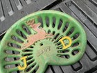 Vintage Antique Retro Cast Iron John Deere Tractor Seat 1847 Green Farm Sign