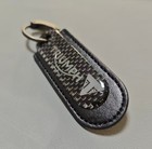  Premium Triumph Carbon Fiber Leather Keychain Motorcycle Luxury Key Ring Gift