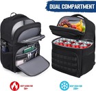 Lunch Backpack For Men  Tactical Inspired Double Deck Cooler Backpack In