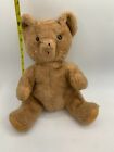 Eden Musical Windup Vintage Teddy Bear Tan Brown Plush Red Tongue Sitting 15   