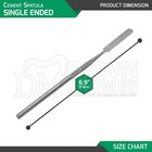 6 Pcs Cement Spatula Single Ended Set 6 9  Amalgam Mixing Dental Inst German Gr