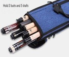 J Flowers Original Portable 1 2 Billiard Pool Cue 3butts 5 Shafts Case Holder 