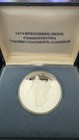 1974  1 Oz Bicentennial Commemorative Md John Adams  925 Silver Proof With B p