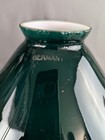 Antique Germany Cased Green Glass Shade 9 7 8 w With 2 1 4 w Fitter Opening