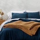 Oversized Solid Bed Throw - Casaluna  Acrylic Knitted Reversible Oeko-tex