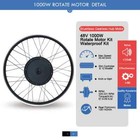 Electric Bicycle Conversion Kit 48v1000w Rear Rotate Ebike Hub Motor Wheel