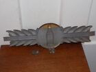 Vintage Coca Cola Metal Embossed Ad Display Frame Badge