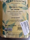 Organic Loose Leaf Black Tea Mandarin Chai With Anise 1lb
