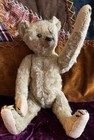 Antique Steiff German Tan Mohair Fully Jointed Teddy Bear C1907 Shoe Button Eyes