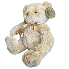 Fao Schwarz 9    Tan Teddy Bear Plush Polka Dot Bow Nwt Baby Shower Nursery Gift