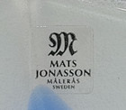 Mats Jonasson Maleras Sweden Blue Magic Art Crystal Glass Bowl