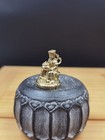 Chinese Bronze Copper Statue Hand Carved Cai-shen Figurine 80226