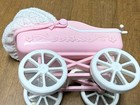 Mattel Barbie Kelly Doll Tiny Steps Pink Baby Buggy Carriage Stroller 1998 Vtg