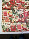 Vintage Retro Christmas Gift Wrapping Paper Nostalgic Decor 35 X 30   