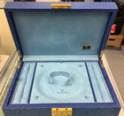 Vtg Montres Rolex S a  Geneve Suisse Blue Jewelry watch Box 51 00 71 No Key Ds17