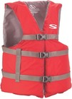 Type Iii Adult Life Jacket In Red - Perfect For Boating   Swimming  Adjustable