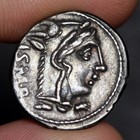 Charging Bull Denarius 105bc Ancient Roman Republic Silver Coin Thorius Balbus