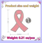 Pink Breast Cancer Ribbon Pins Breast Cancer Awareness Lapel Pin