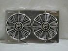 25  X 15  Universal Shroud And Dual 12  Chrome Plastic Fans
