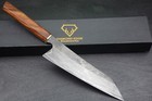 Custom Handmade Japanese Damascus San Mai Gyuto Knife  52100 Steel Wood Handle