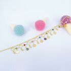 18k Layered Real Gold Filled Anklet Bracelet 10 