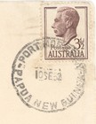 Papua New Guinea To Australia 1952 Cover Port Moresby Brisbane 3  d Kgvi