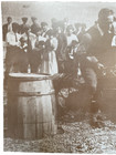 Vintage Motorcycle Dirt Bike Racing Photograph Large 14 X 11 Inches Crowd Barrel