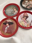Lot Of 8 Vintage 1983 Coca-cola  5  Green  3  Red  Drink Coasters Coke Images