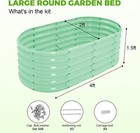 18    Tall 4  2ft Galvanized Raised Garden Bed Kit  Galvanized Planter Garden Boxes