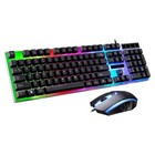 Wireless wired Gaming Keyboard And Mouse   Mat Combo Mechanical Feel Backlit