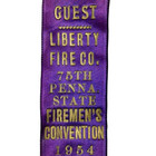 1954 75th Pennsylvania State Firemen s Convention Liberty Fre Co Ribbon 5 5 h