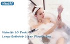 10 Pas Of Disposable Portable Bathtub Cover Lining  Lar Bathtub Liner