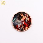 1 Pc Canadian-themed Copper Coin With Maple Leaf And Aurora Elements Collection