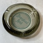 Vintage 1960s Disneyland Hotel Ashtray Trinket Dish California Gray Grey Glass