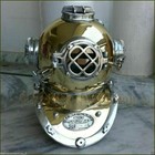 18  Brass Vintage Style Deep Sea Mark V Nautical U s Navy Diving Divers Helmet