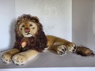 17  43cm Leo Vintage Steiff Lion Chest Tag Good Condition Mohair Large 1960s     