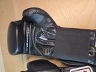 Title Boxing Pro Style Genuine Leather Classic Gloves 16 Oz Black White