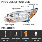 For Ford Focus 2012-2014 Headlights Headlamp Light Driver   Passenger Left right