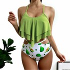New Women Swimwear High Waisted Push Up Padded Bikini Set Bathing Suit Swimsuit