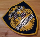 Police Honolulu  3d Routed Wood Patch Plaque Sign Custom