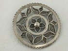 Rare Old Vintage Palestine Silver 935 Flower Filigree Pin Brooch