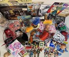 Vintage Junk Drawer Lot   Toys  Barbie  Wizard Of Oz  Disney  Peanuts     