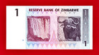 Zimbabwe 1 Dollar 2007 Unc Note Sign  Dr  G  Gono Last  ae  Prefix Issued  p-65 