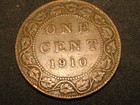 1910 Canadian Large Cent