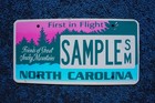 North Carolina Smoky Mountains Sample License Plate