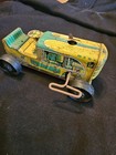 Vintage Marx Tin Litho Wind Up Tractor No  5 Works Original Key Made In Usa
