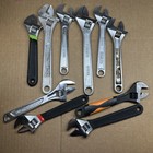 Lot Of 10 Adjustable Wrenches Kobalt Pittsburgh Proto   Chrome Vanadium 8-10   