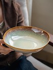 8-inch Exquisite Ceramic Deep Dish Salad Plate Tableware Vegetable Plate Homeuse