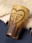 Capt  William Alexander Revolutionary War Continental Army Horn Beaker C 1780 