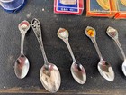 Lot Of 16 Vintage Souvenir Collector Spoons - Travel Destinations And More